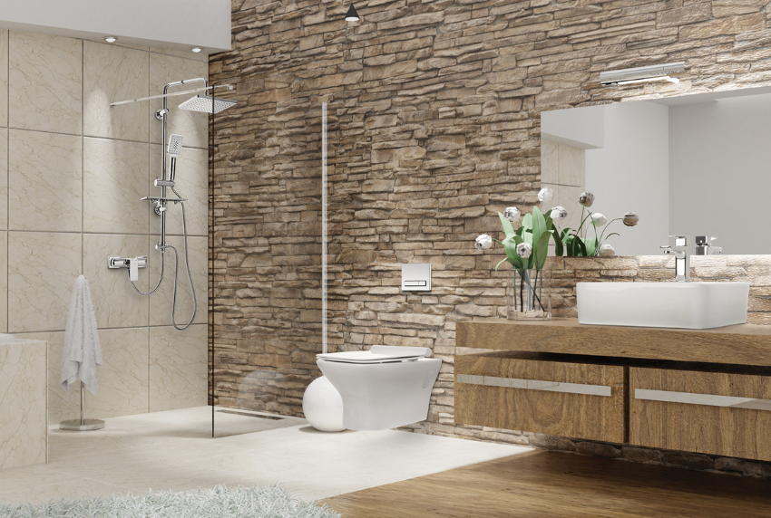 Kubistyczna łazienka