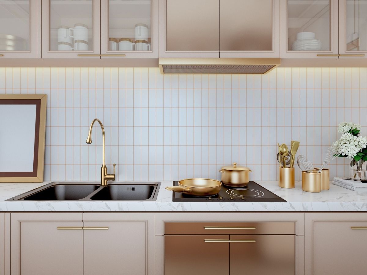 Ergonomiczna i przytulna kuchnia na bazie najnowszej baterii kuchennej – Pingo